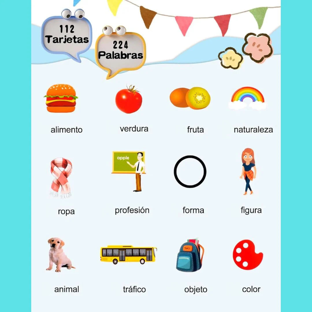 VerbaLingo - Tarjetas Educativas Bilingües.