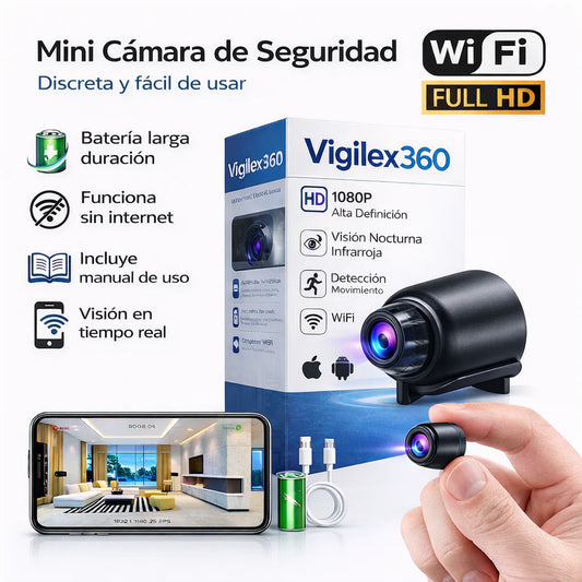Mini Cámara de Seguridad Full HD 4K UltraVision™