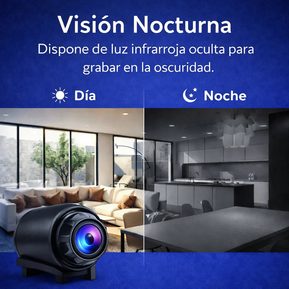 Mini Cámara de Seguridad Full HD 4K UltraVision™