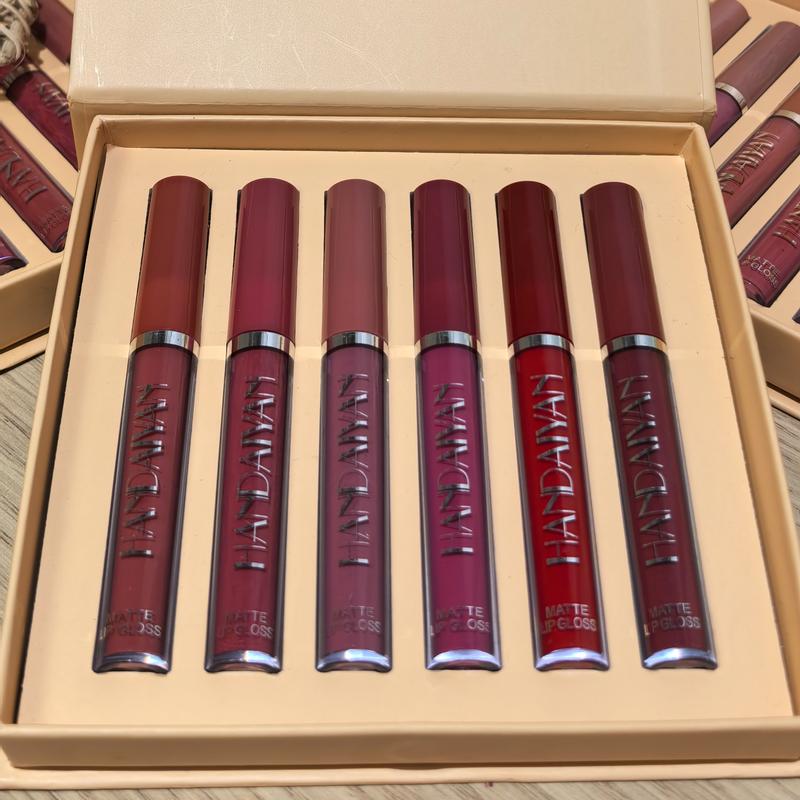 Alta Pigmentación Set De 6 Labiales Mate Textura Terciopelo