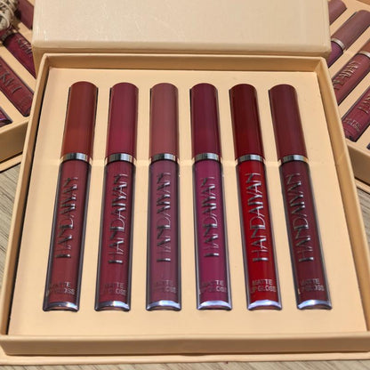 Alta Pigmentación Set De 6 Labiales Mate Textura Terciopelo