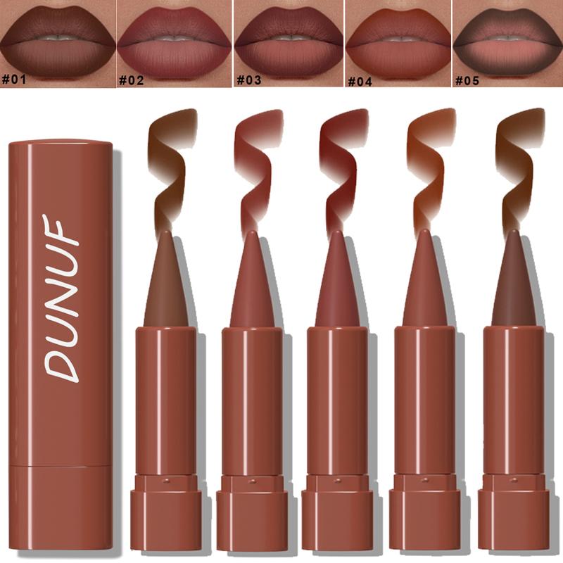 Paquete de 5 - Labial Mate Hidratante Resistente al Agua Alta Pigmentación Set