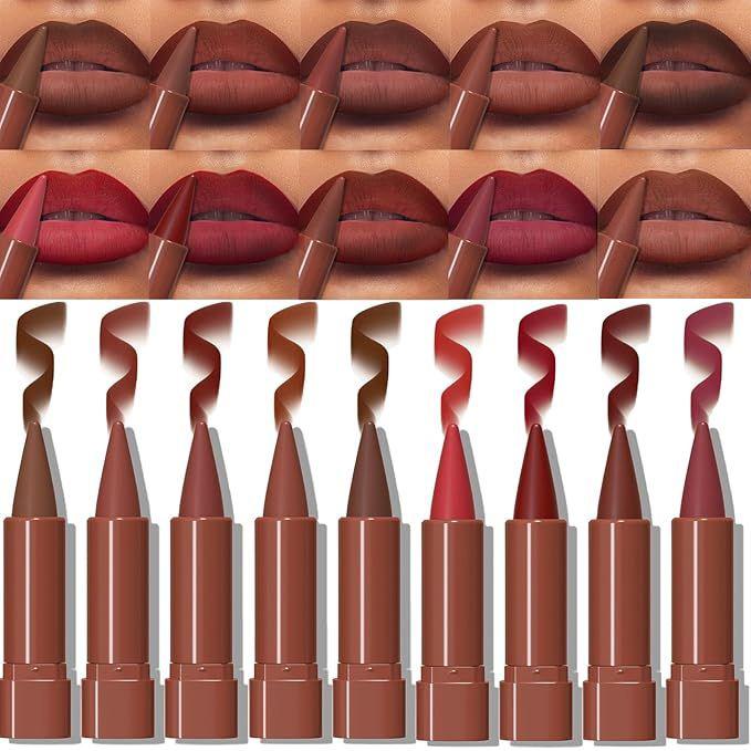 Paquete de 5 - Labial Mate Hidratante Resistente al Agua Alta Pigmentación Set