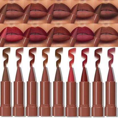 Paquete de 5 - Labial Mate Hidratante Resistente al Agua Alta Pigmentación Set