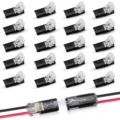 Conexores de Tira LED 2 Pines con Seguro para Conexión Rápida