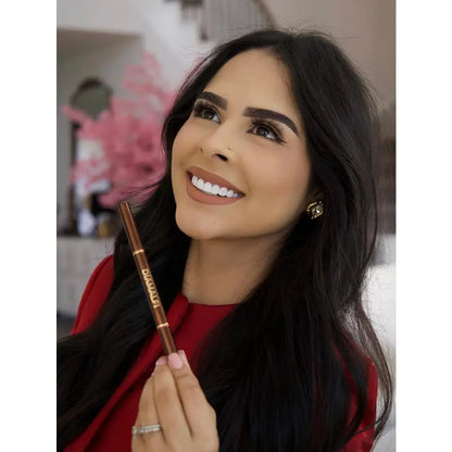 Lápiz ultrafino de 2 puntas para barba y cejas, resistente al agua, aspecto natural, fácil de usar, duradero. Lápiz para rellenar barba y cejas. Lápiz para barba y cejas. NAPERI.