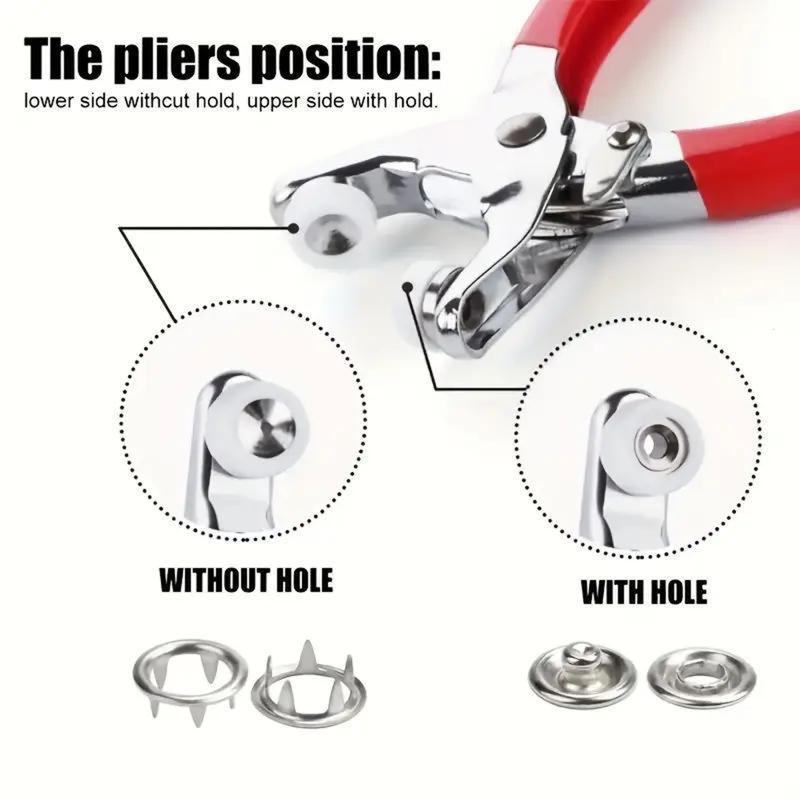 Paquete de 100 - Kit de costura con alicates y hebillas invisibles
