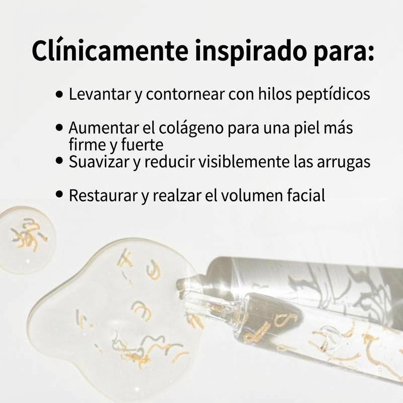 Ampolla de Péptidos Silk Lifting con Colágeno Profundo – Sérum Facial Antiarrugas, Reafirmante e Hidratante