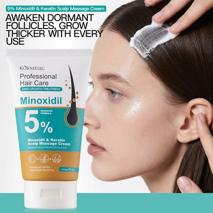 Crecimiento Capilar Crema con Minoxidil 5% y Jengibre