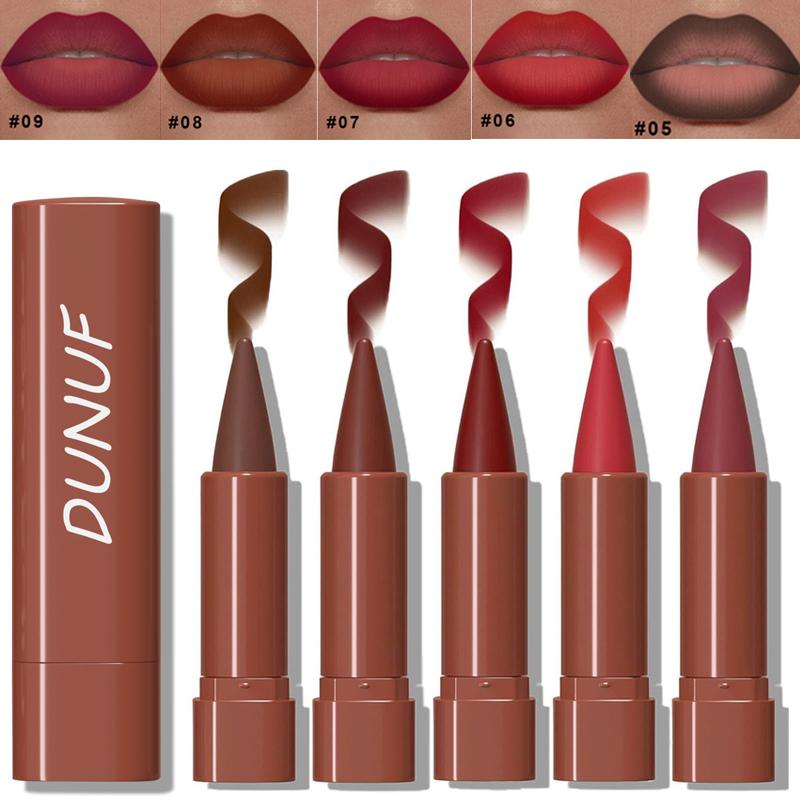 Paquete de 5 - Labial Mate Hidratante Resistente al Agua Alta Pigmentación Set