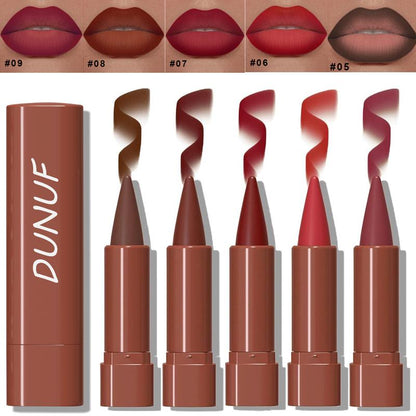 Paquete de 5 - Labial Mate Hidratante Resistente al Agua Alta Pigmentación Set