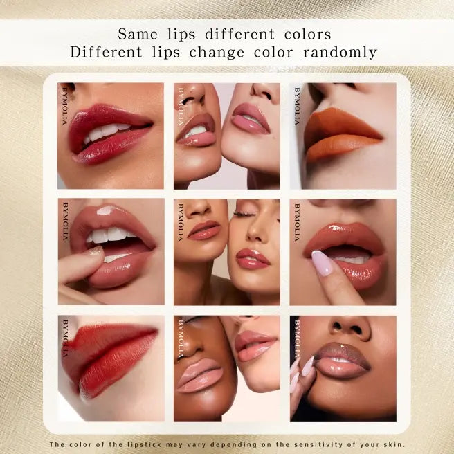 Lápiz labial NAPERI resistente a la transferencia que cambia de color: duradero, hidratante, sensible a la temperatura, 3,7 g, sin alcohol, ideal para difuminar y regalar. Hidratante, maquillaje, brillo labial, brillo labial, cosmético, lujo.