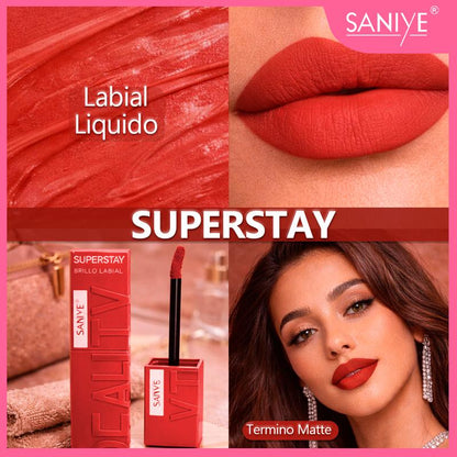 Rossetto Liquido Opaco Lunga Tenuta Resistente a Acqua e Sudore