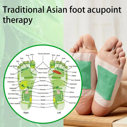 Parches de limpieza profunda Villsure para pies con 50 parches, aloe vera natural, sal marina, turmalina, parches desintoxicantes herbales para pies, láminas adhesivas, mejoran la calidad del sueño, alivian la fatiga y el agotamiento