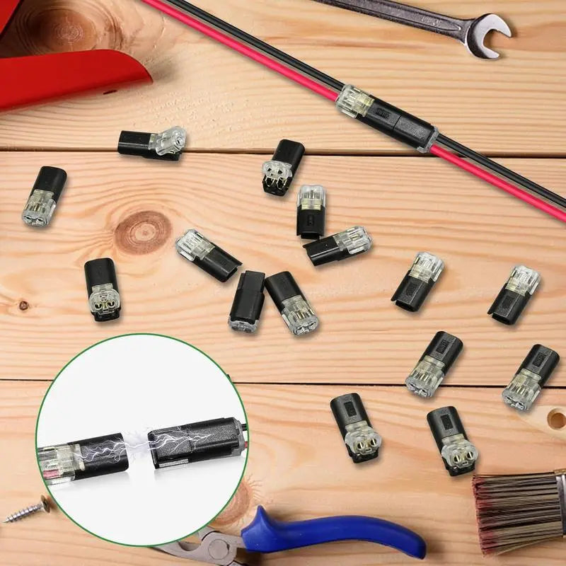 Conexores de Tira LED 2 Pines con Seguro para Conexión Rápida