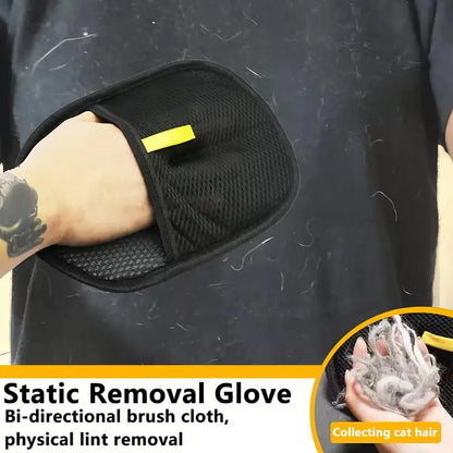 [Uso horizontal] Guante para quitar pelo de mascotas, guantes electrostáticos para quitar pelo de mascotas, guantes para quitar pelo de mascotas para perros y gatos, guante reutilizable para quitar pelo de mascotas para alfombras, sofás, ropa y muebles.