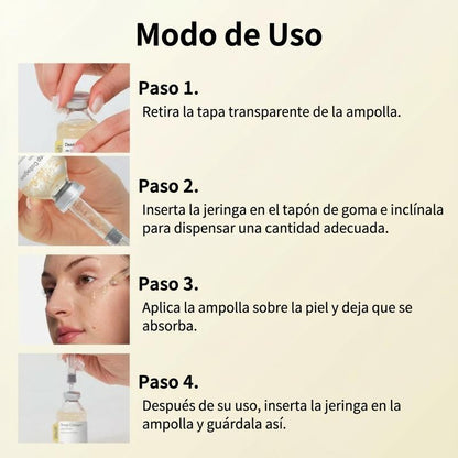 Ampolla de Péptidos Silk Lifting con Colágeno Profundo – Sérum Facial Antiarrugas, Reafirmante e Hidratante
