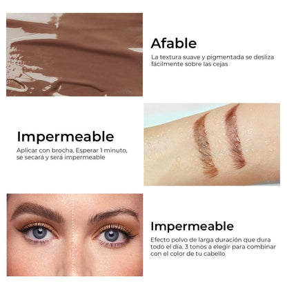 Gel para Cejas con Color SACE LADY – Definición Instantánea e Impermeable (Larga Duración)