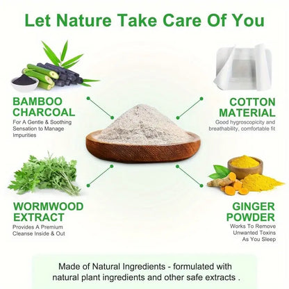 Parches desintoxicantes para pies: alivio del estrés, eliminación de toxinas y mejor sueño. Almohadillas de limpieza profunda naturales. Solución de salud saludable.
