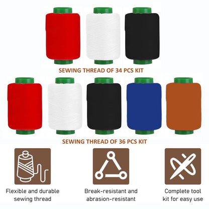 Kit de Costura Portátil con 41 Piezas para Reparaciones DIY