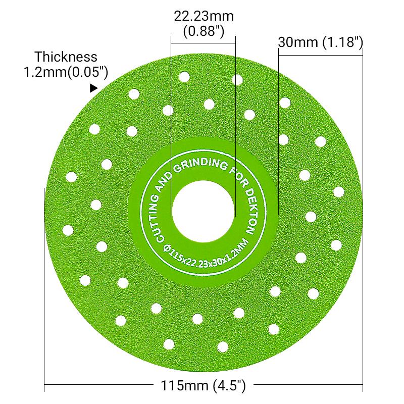 Paquete de 3 - Corte Preciso Disco de Diamante para Azulejo y Mármol 115mm