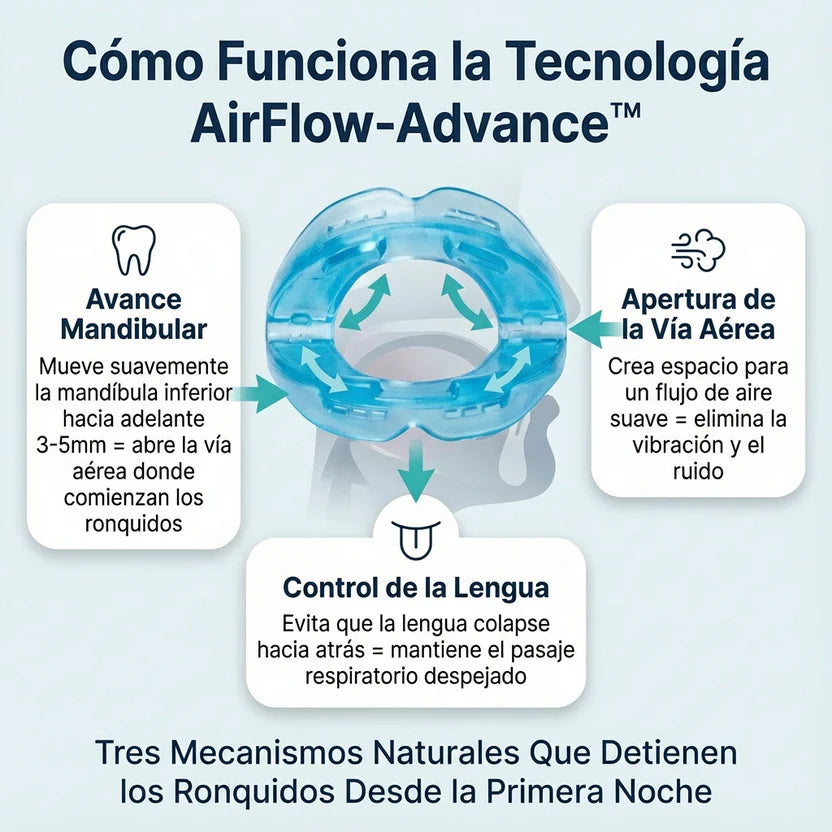 Naperi™ 2026 - Dispositivo Bucal Anti-Ronquidos y Anti-Apnea del Sueño