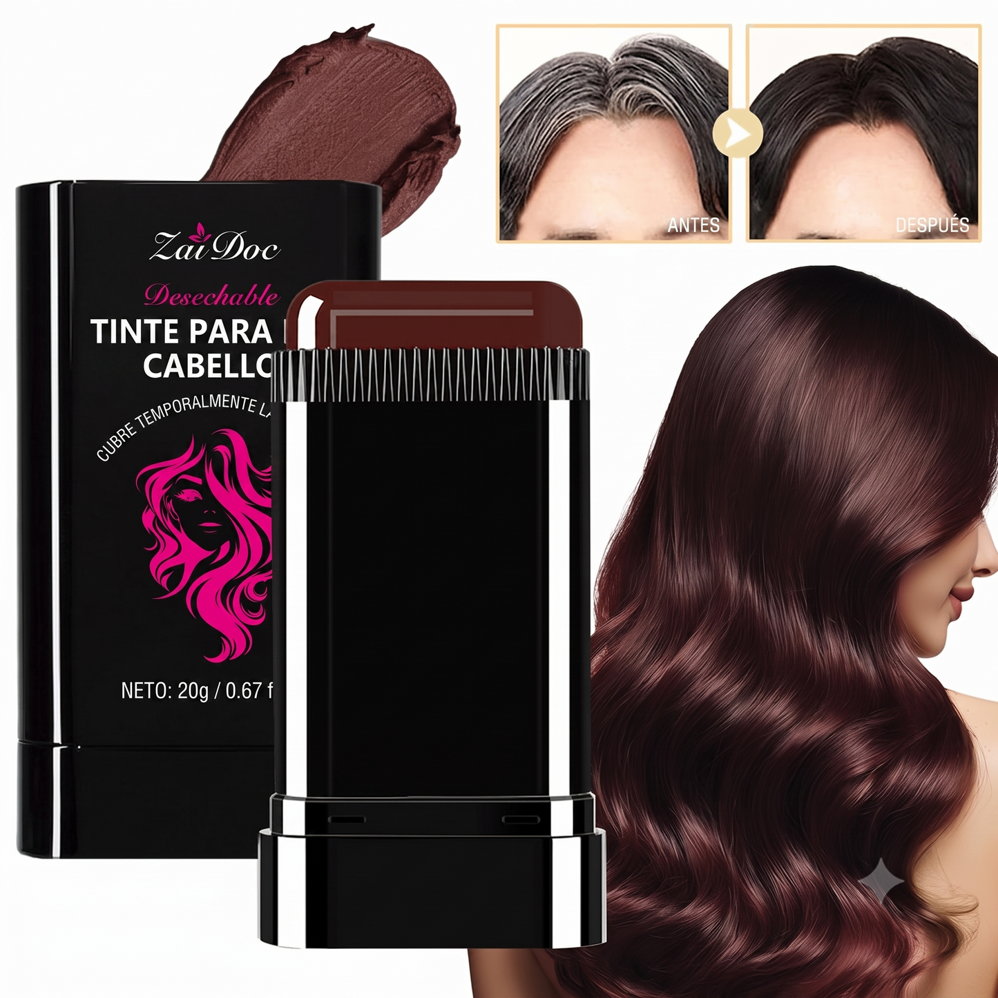 Peine de Tinte Portátil - Coloración Rápida