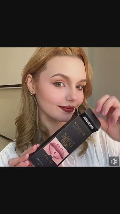 Larga Duración Lápiz Delineador de Labios Mate Set de 12 Piezas