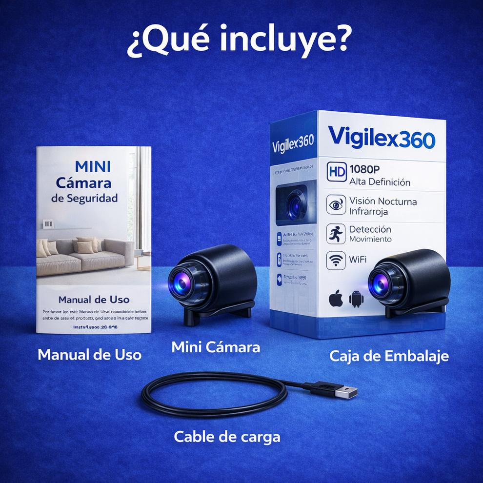 Mini Cámara de Seguridad Full HD 4K UltraVision™