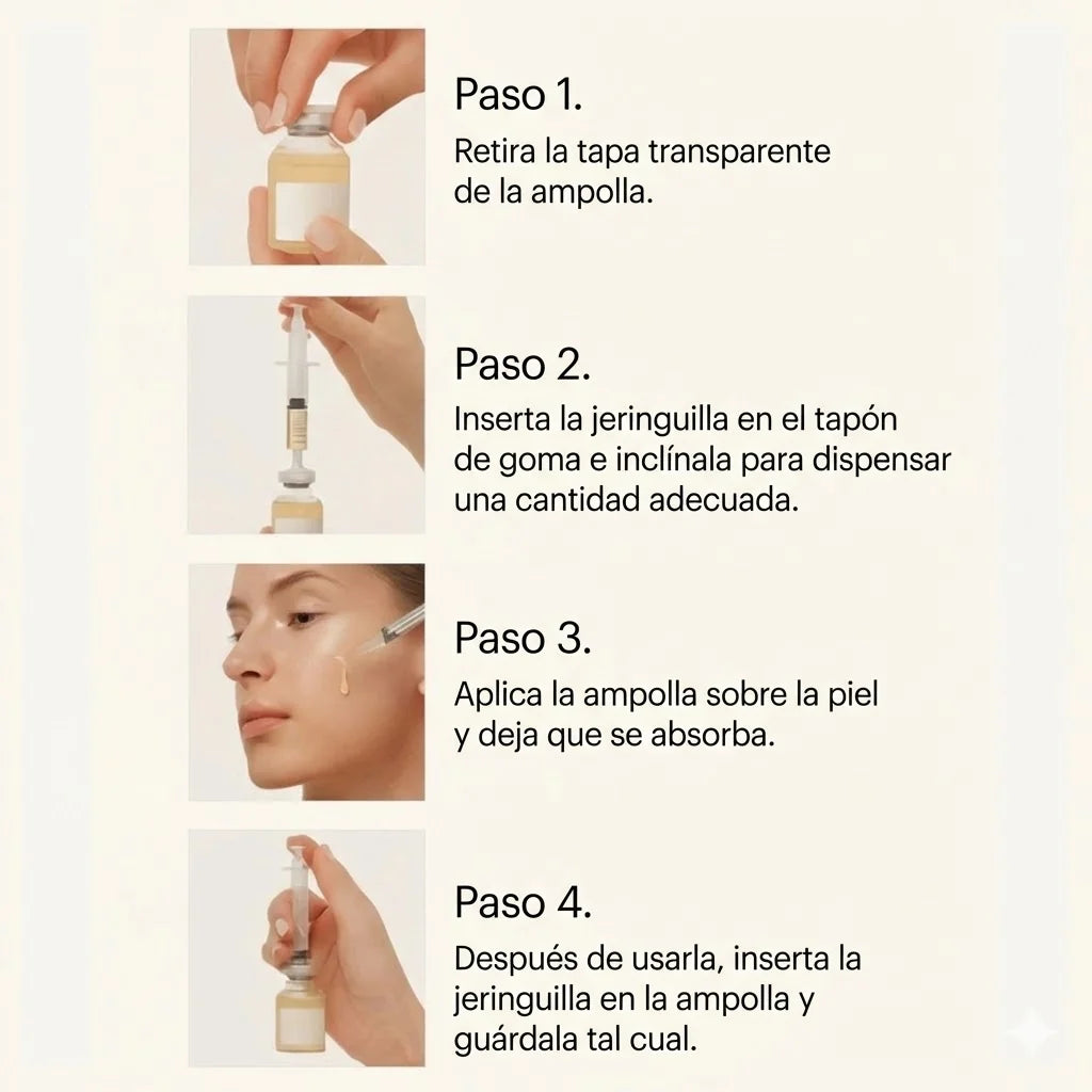 Ampolla Rellenadora Profunda de Colágeno y Péptidos de Seda con Aplicador de Precisión para Arrugas y Efecto Lifting (Sin Inyecciones)